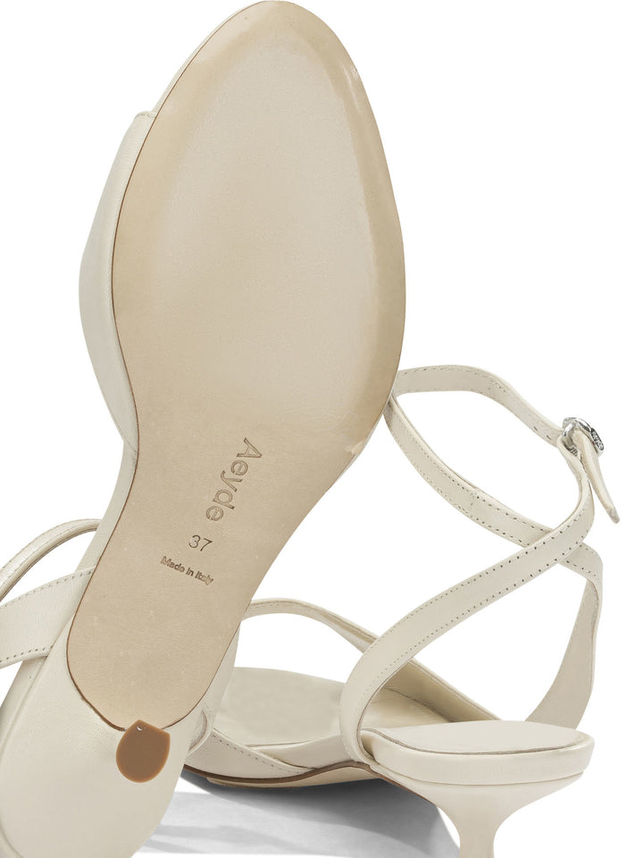 Aeyde Zelia 35mm Sandali - Bianco | 70e162bcf689fc13a59249f81febce68db8ba991