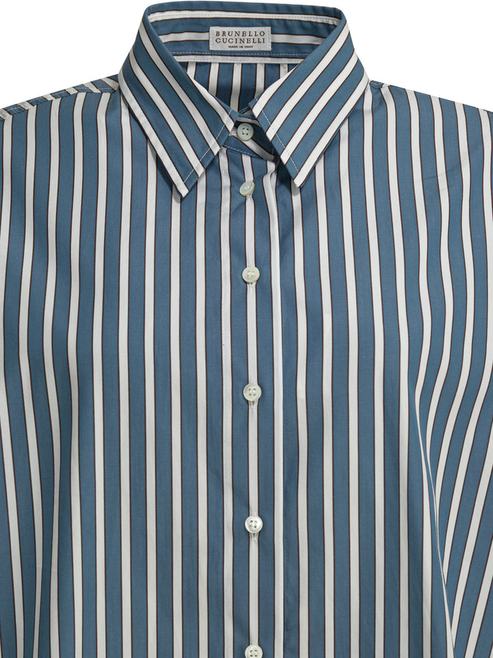 Brunello Cucinelli Shadow Shirts - Blu | a98f336c18abfd70572d5752a308c0f942a5d581