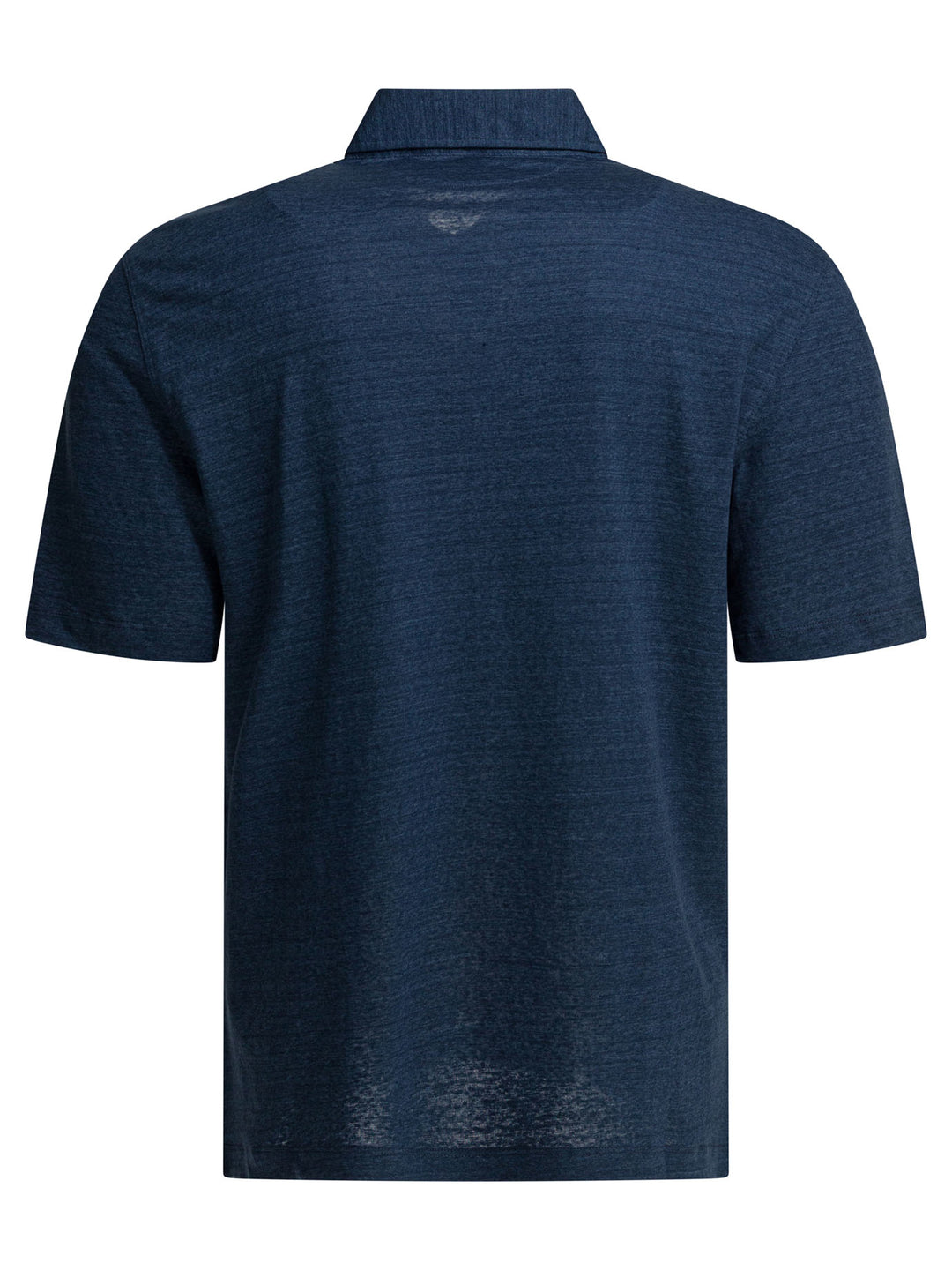 Brunello Cucinelli Linen And Cotton Button-Down Polo Shirt Polo shirts - Blu | 35246713dee90b66f5360b7c414cf5436b3cb6cf