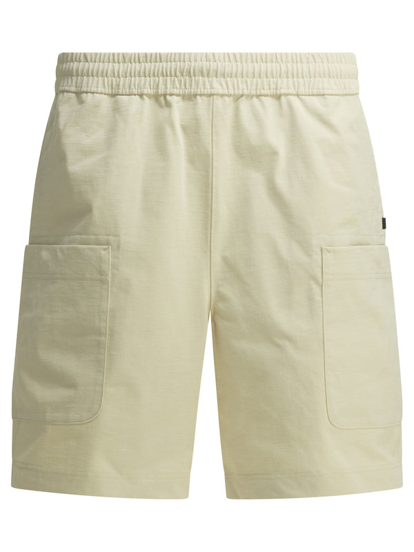 Tech Side Pocket Shorts White