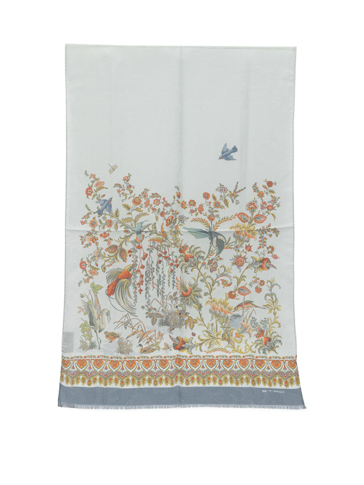 Etro Flora And Fauna Sciarpe & Foulard - Light blue | 4335f44921c5a4847e6c06a4bf6867ae4cf6f81c