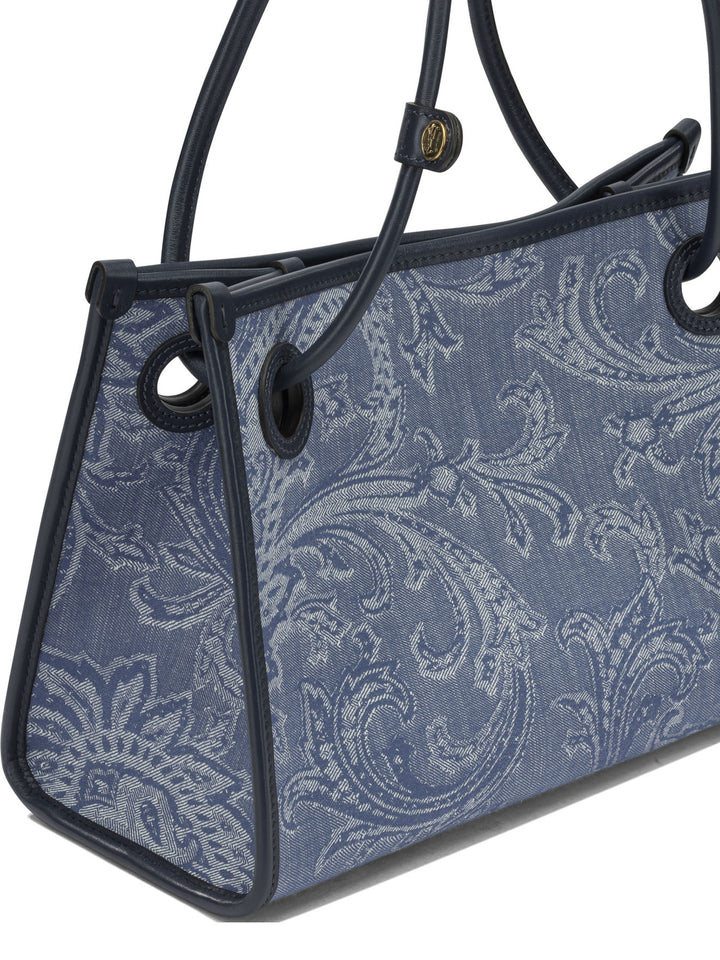 Etro Shopping Eyes Borse a Spalla e Tracolla - Blu | f89abd552d62af786002be189208dbc3ac3dfb80