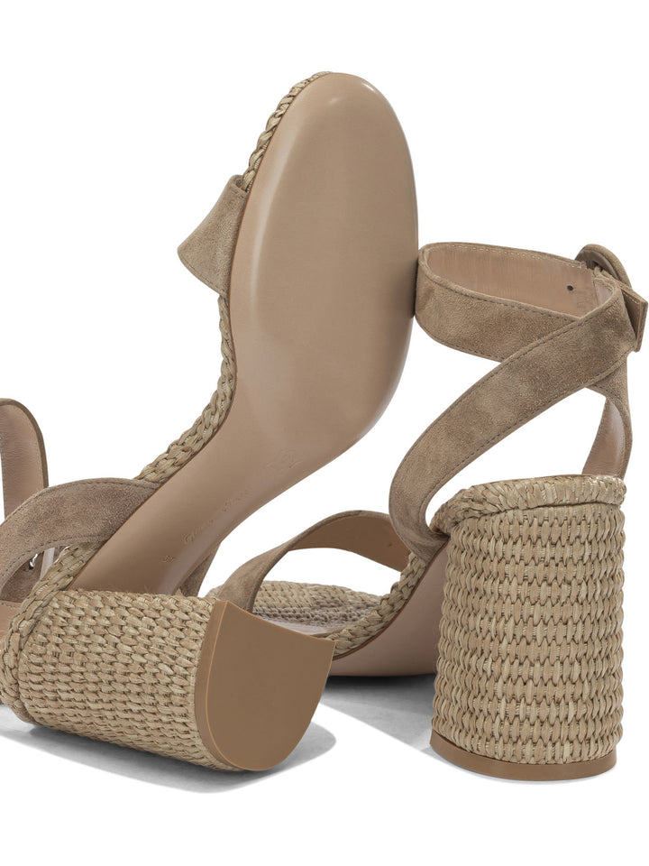 Gianvito Rossi Luana 85mm Sandali - Beige | 280966fd8ebbfa9e6952ba020777ddabe21f591b