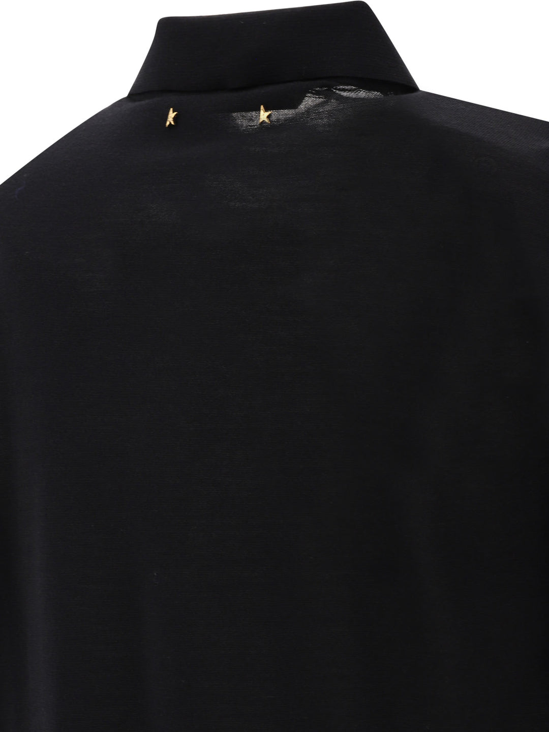 Golden Goose Merino Wool Button-Down Polo Shirt Polo shirts - Nero | f2ad209c5c53f43e776187d15eb91efcc8232d20