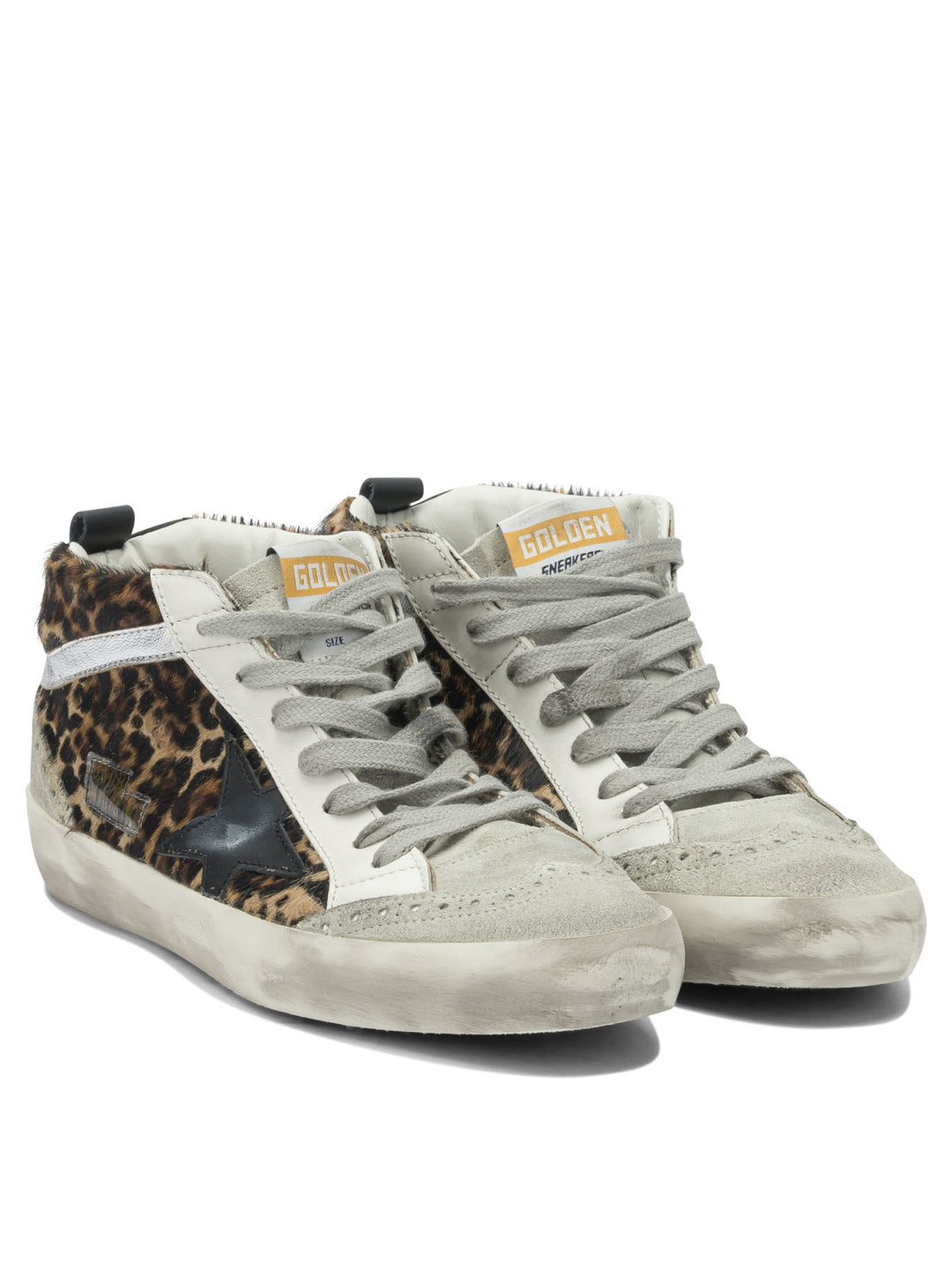 Golden Goose Mid Star Sneakers & Slip-On - Marrone | 37b2698bbae82b55a93e54b354a85ad25f32a604