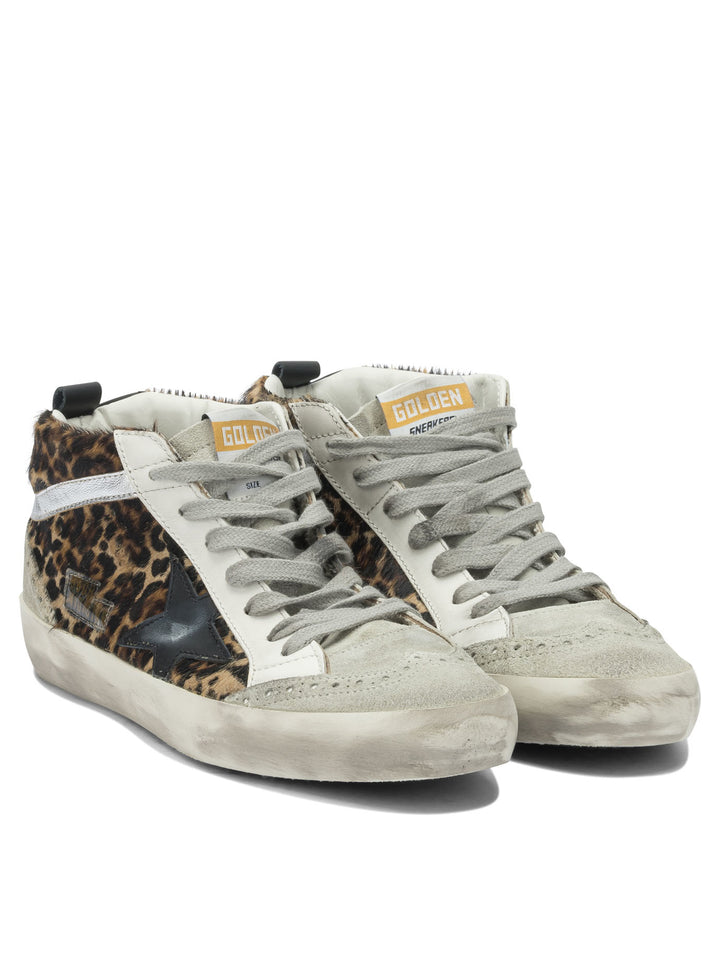 Golden Goose Mid Star Sneakers & Slip-On - Marrone | 37b2698bbae82b55a93e54b354a85ad25f32a604