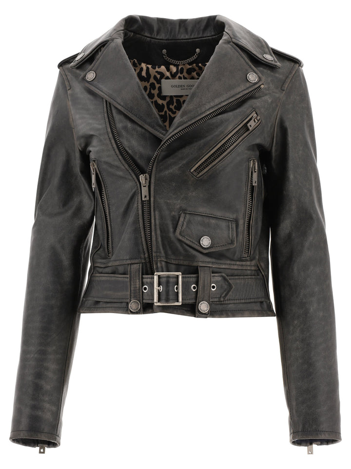 Golden Goose Chiodo Destiny Jackets and Coats - Nero | 16b4a3cab3046758122895306482c8f78c568769