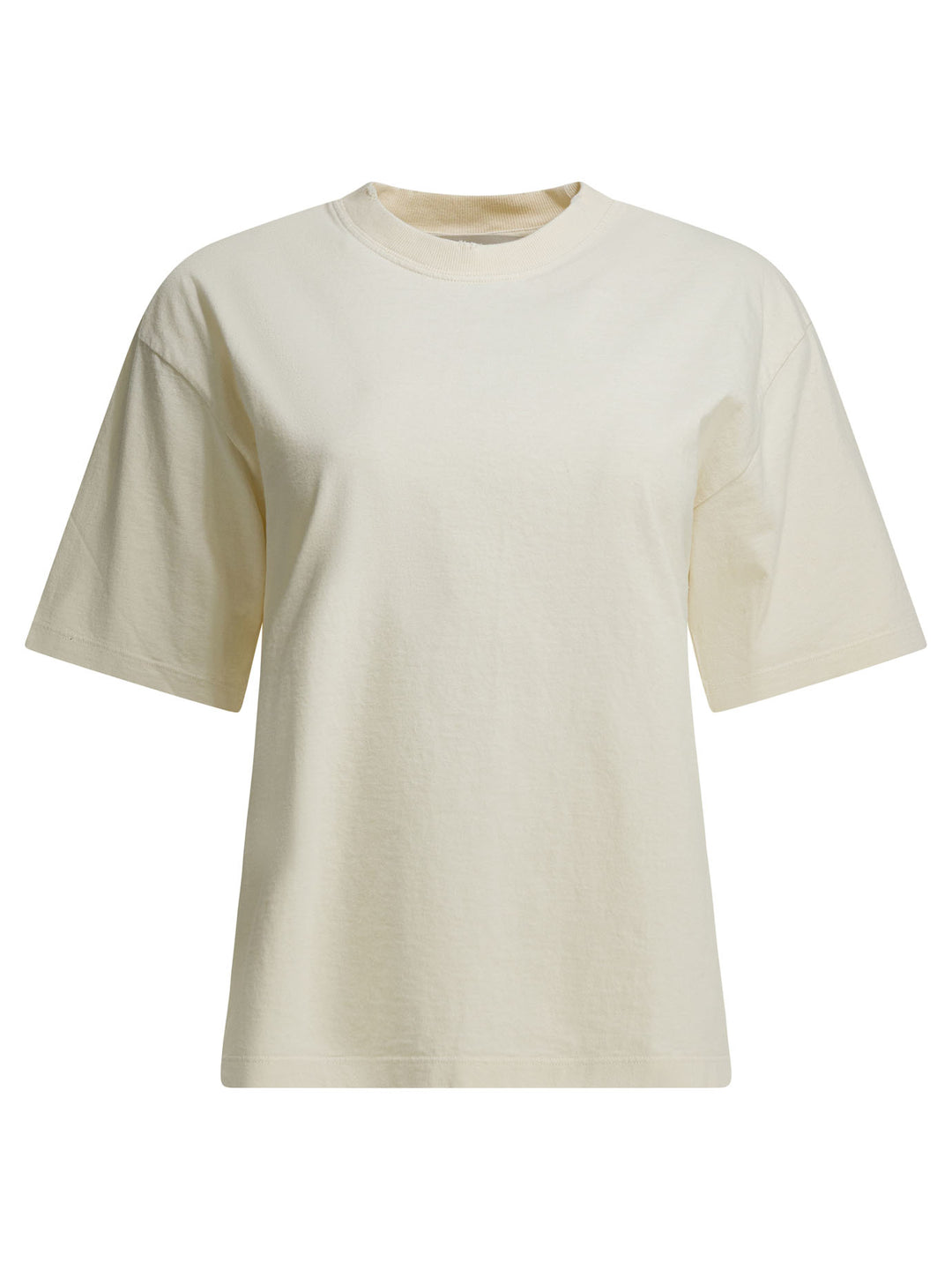 Golden Goose Crew Neck T-Shirt With Reverse Logo T-shirts - Bianco | fe5458faa23c9a66435c223f56d1b038c173be08