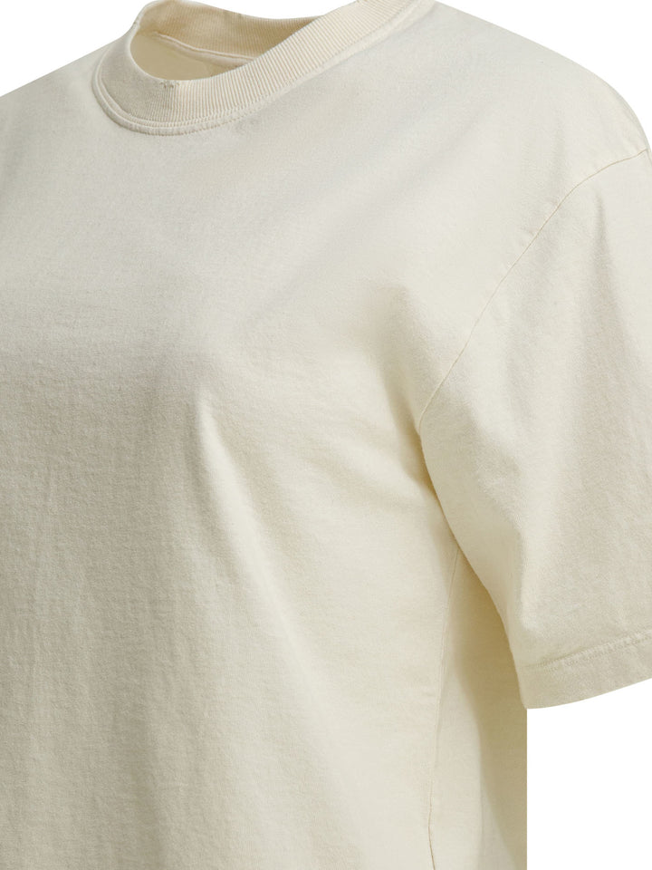 Golden Goose Crew Neck T-Shirt With Reverse Logo T-shirts - Bianco | 1d45cd10f90939b8bb786769a171da9415e94a01