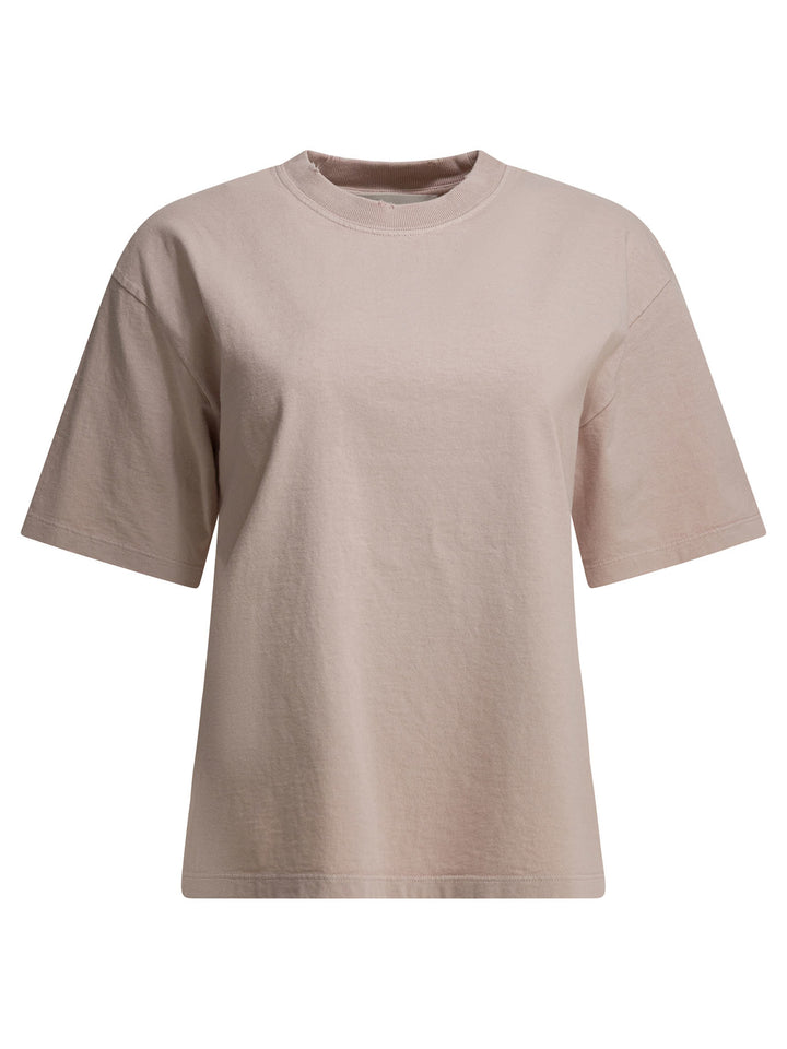 Golden Goose Crew Neck T-Shirt With Reverse Logo T-shirts - Rosa | 402c7f8ebaf3c62be1c37490b9f073faee9d2842