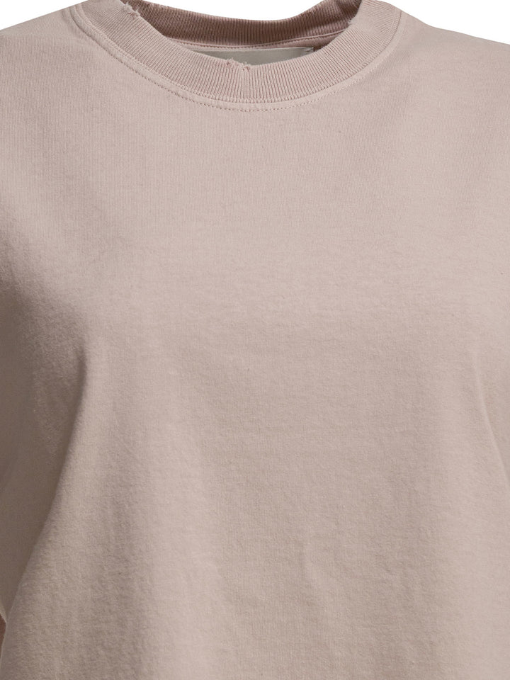 Golden Goose Crew Neck T-Shirt With Reverse Logo T-shirts - Rosa | ff6b5494ab9544c1893e53fcb966433f3ef07c53