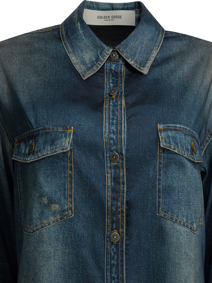 Golden Goose Patty Shirts - Blu | 562234263a0dc6b45ab7b2c83ffe76862003e2c4