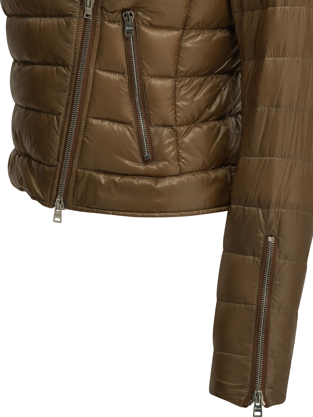 Herno Ultra-Light Nylon Short Down Jacket Jackets and Coats - Marrone | a6ffdab9d748b26becc194f77c2858a0ca2569e9