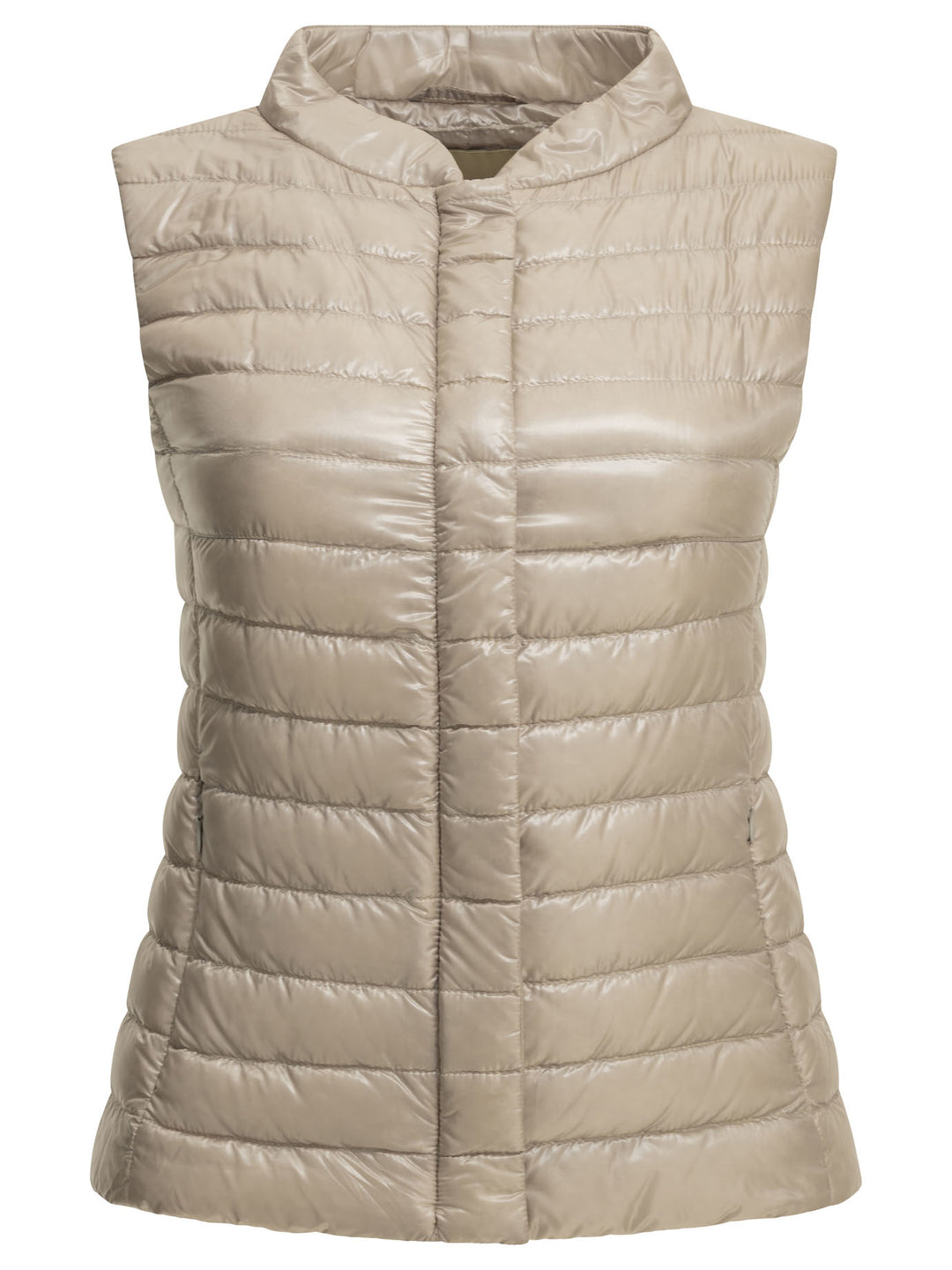 Herno Ultra-Light Nylon Sleeveless Jacket Jackets and Coats - Beige | 8f05b60e22837ec7824eabfdeff4f3e234148032