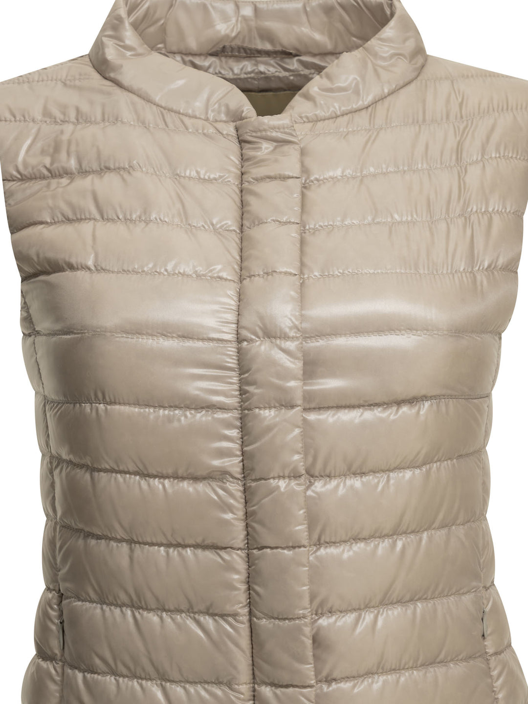 Herno Ultra-Light Nylon Sleeveless Jacket Jackets and Coats - Beige | c1ae8c2f5ab17ede69eb82c4b027fd7058d27fb2