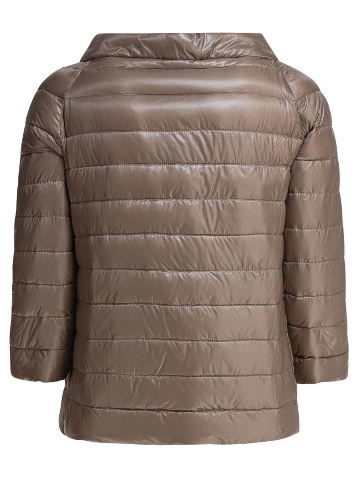Herno Reversibile Corto in Nylon Ultra-Light Beige