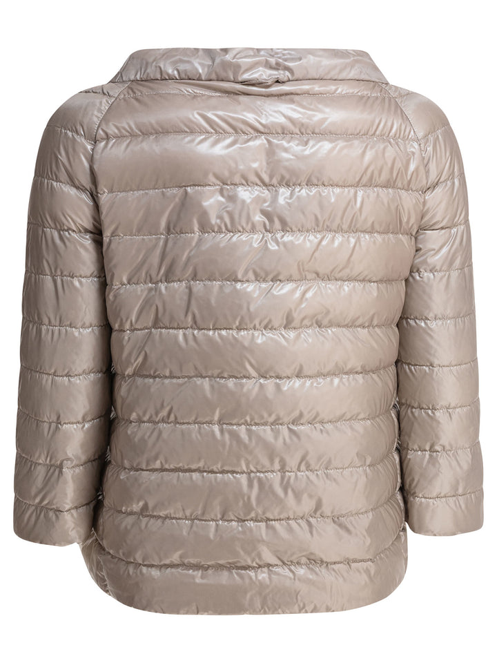 Herno Reversibile Corto in Nylon Ultra-Light Beige