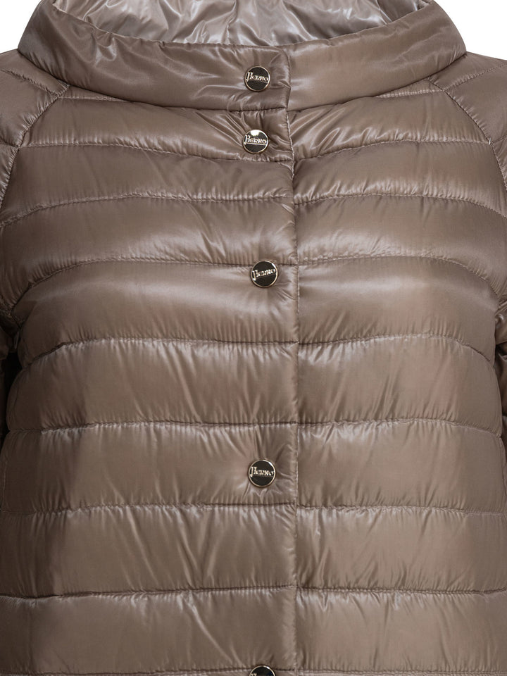 Herno Reversibile Corto in Nylon Ultra-Light Beige