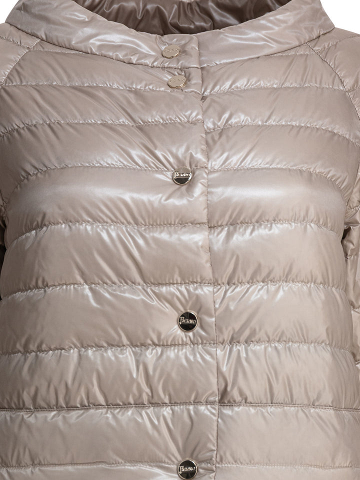 Herno Reversibile Corto in Nylon Ultra-Light Beige