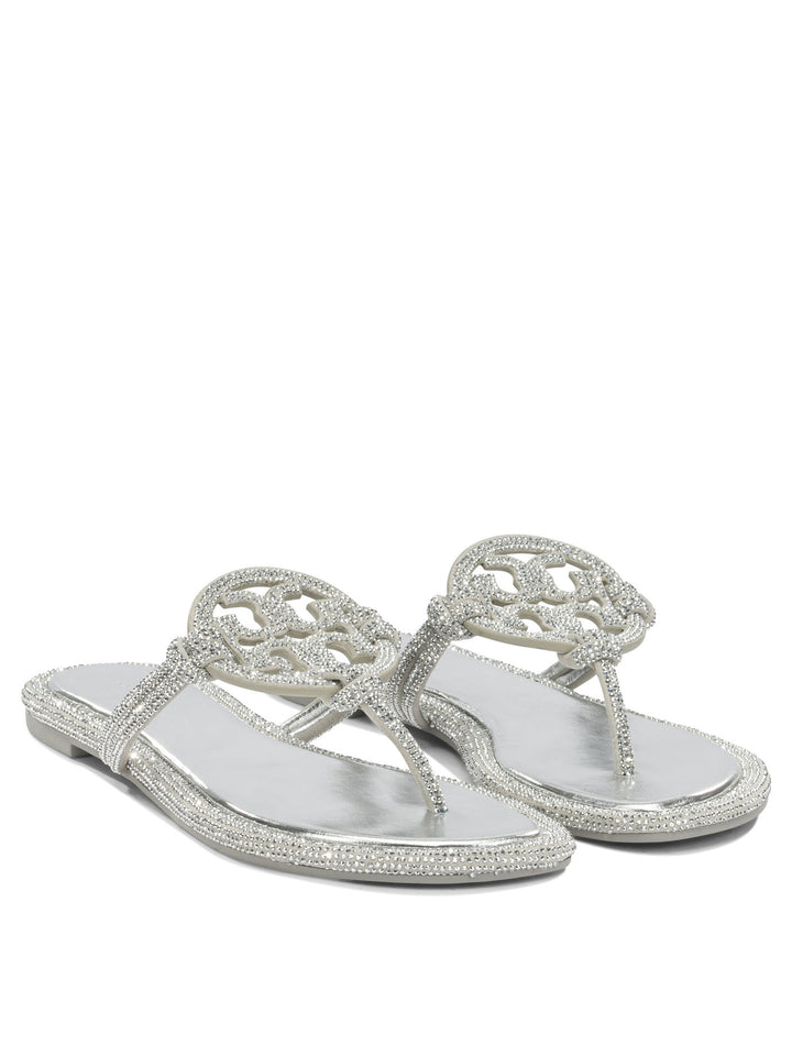 Tory Burch Miller Sandali - Silver | bca5459b99cc3ea17e6fa6bb9e5cb7c8d63a59d8