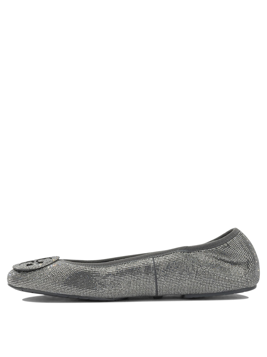 Tory Burch Reva Pavé Ballerinas Silver