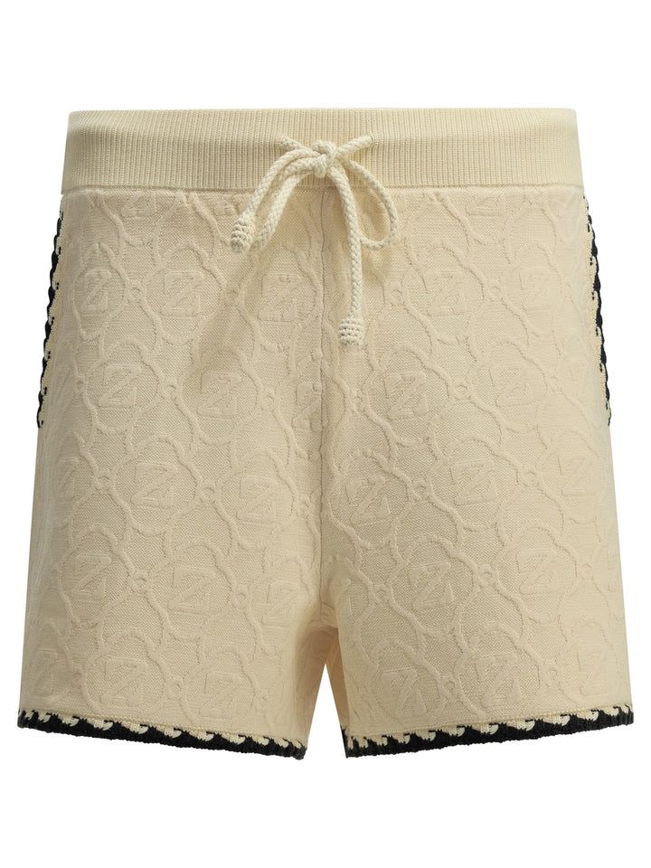 Zimmermann Fairlight Jacquard Shorts - Bianco | 9629d2629436eedea539fb2a01ae3413edf37116