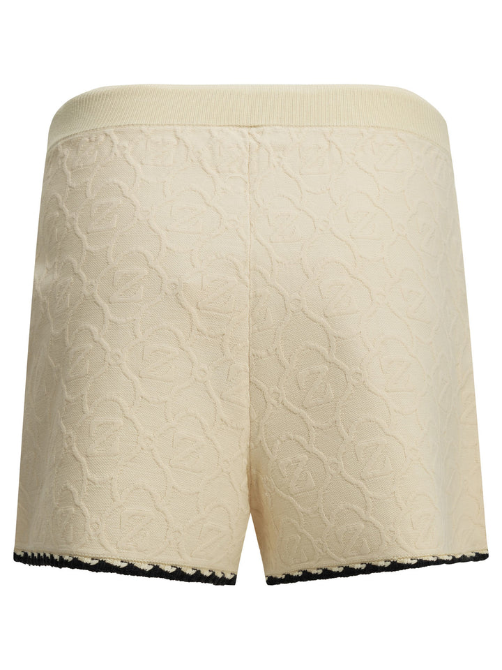 Zimmermann Fairlight Jacquard Shorts - Bianco | 39370cbfe5715df4f54bcba034e5a8be47150e09