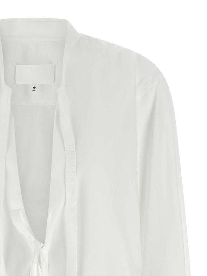 Maison Margiela Poplin Shirt Camicie - Bianco | f77963138e2c11128383bfa44f32b42870347e9f