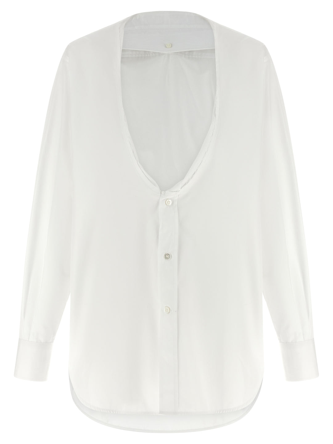 Maison Margiela Poplin Shirt Camicie - Bianco | 8d2fe15e2f1efc5379a522df06df425f5487624e