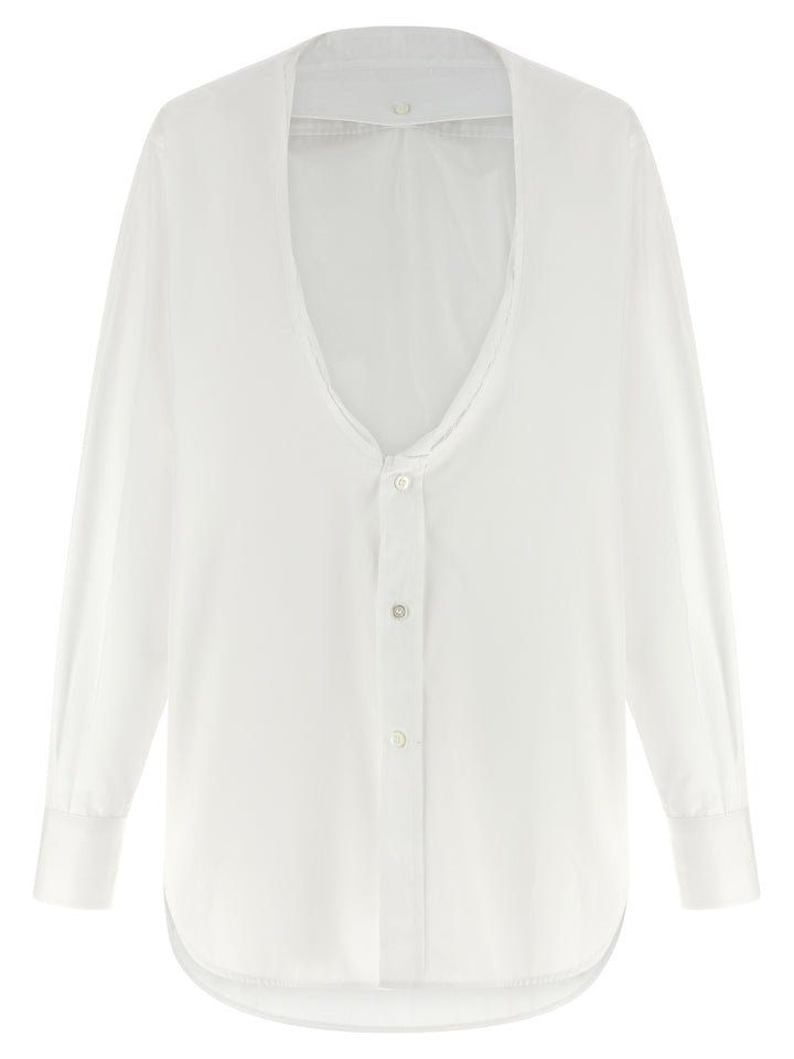 Maison Margiela Poplin Shirt Camicie - Bianco | 8d2fe15e2f1efc5379a522df06df425f5487624e