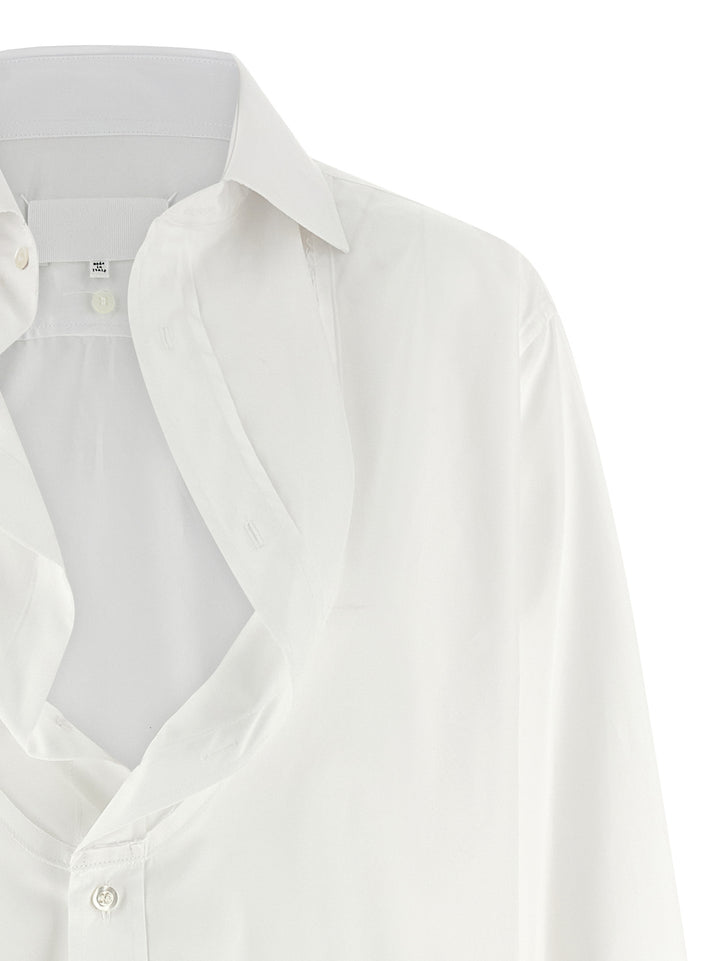 Maison Margiela Poplin Shirt Camicie - Bianco | 56d04460a896bc4e205ce19a33406da4fe7aec00