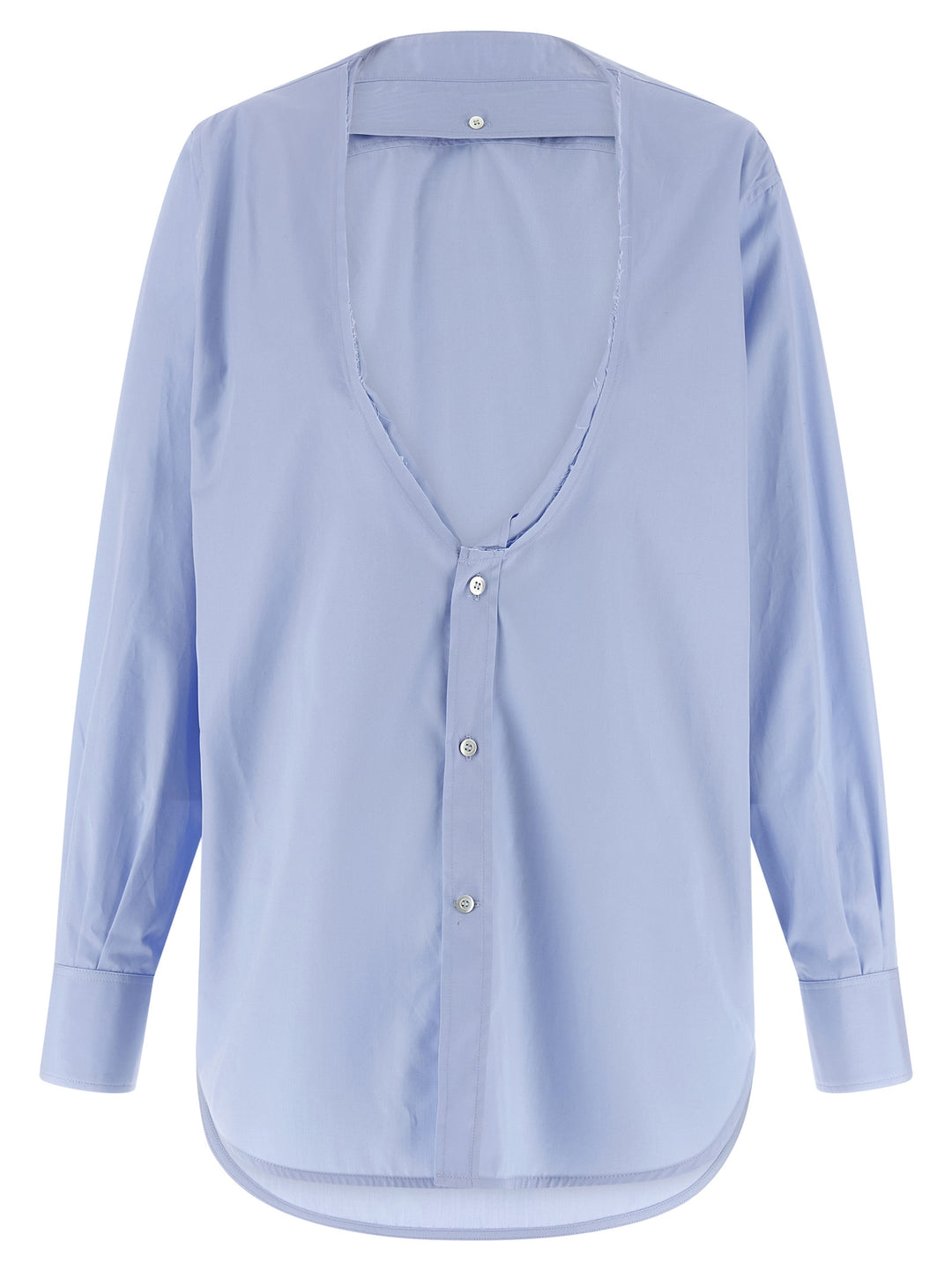 Maison Margiela Poplin Shirt Camicie - Celeste | 7f1225b50ea06421062ac94b92d27479e5b57265