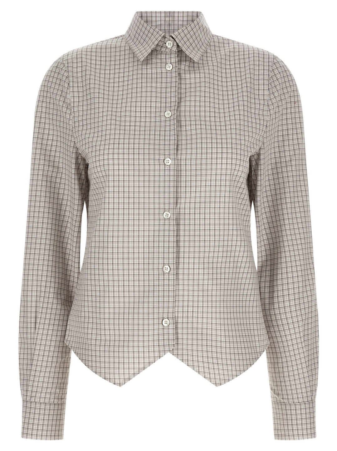 Maison Margiela Pointed Hem Shirt Camicie - Beige | 4ec480351fffdfb5a3218dd781483cc0f507b973
