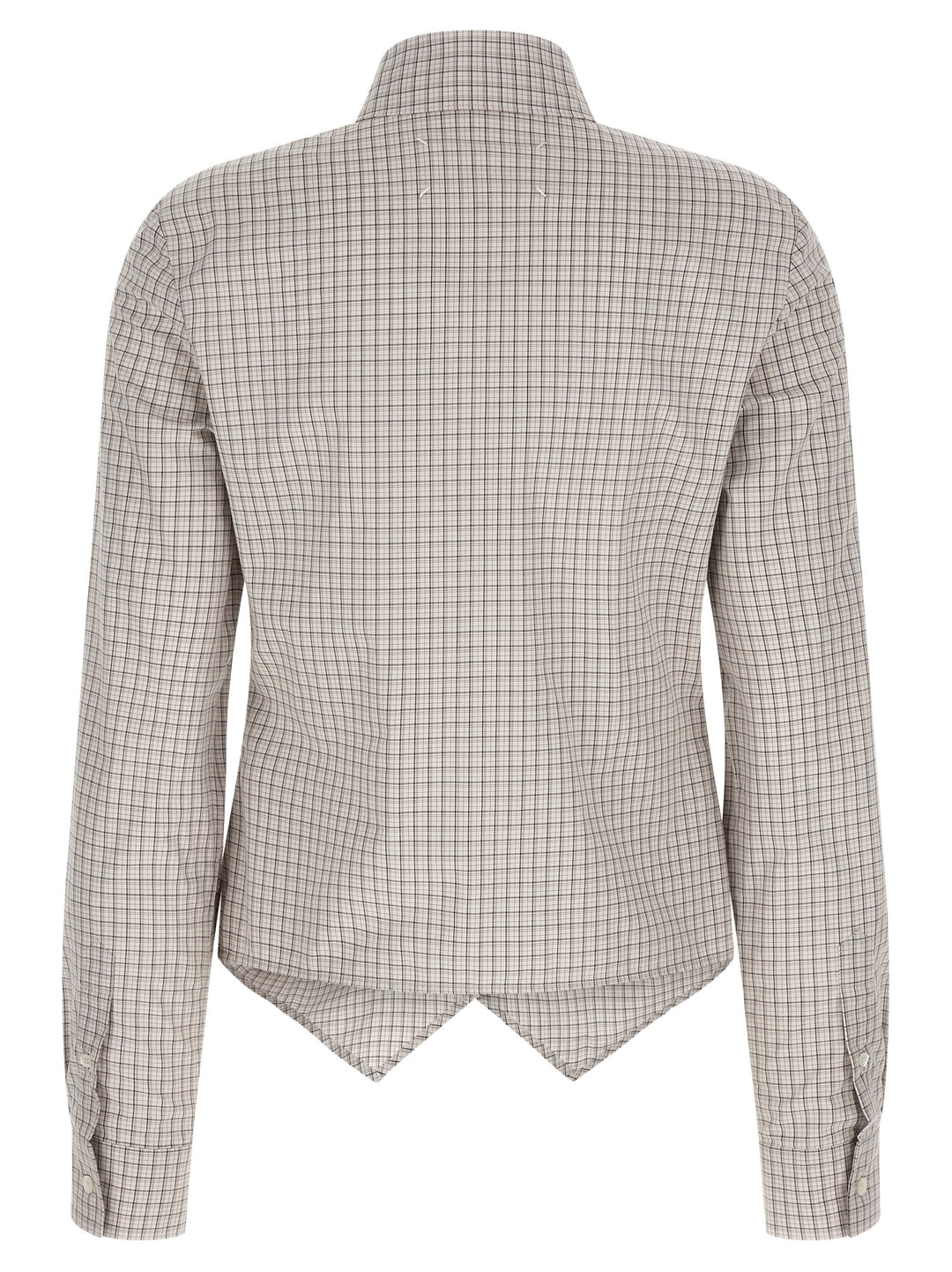 Maison Margiela Pointed Hem Shirt Camicie - Beige | dcbd477bb1be23e6ad223d043854273602adae72