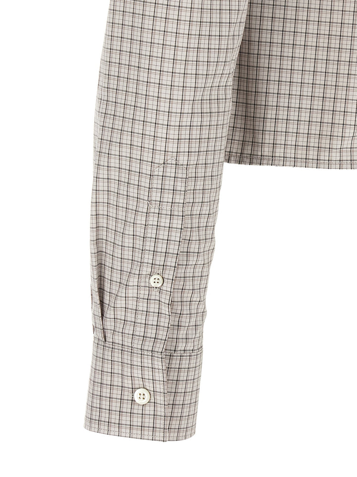 Maison Margiela Pointed Hem Shirt Camicie - Beige | 85cfe2a7088ea03fe7e6507b036c07681d8d5a01