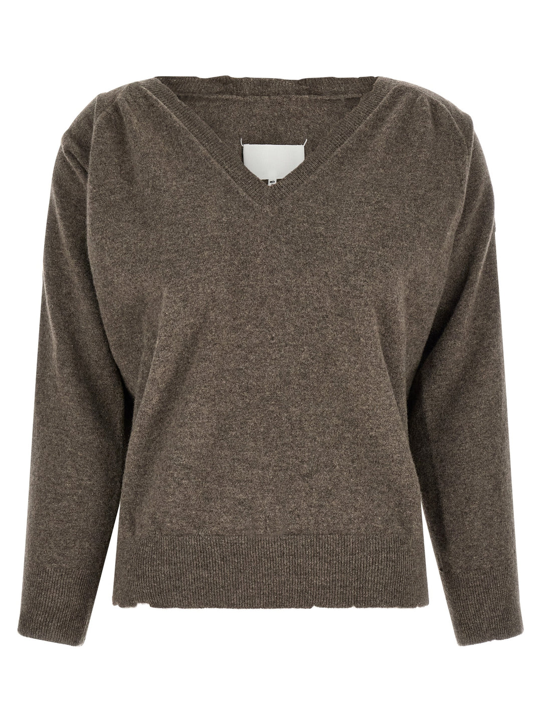 Maison Margiela Lived-In Jersey Maglioni - Marrone | a04fcccf4a20178a3d0cd0196b52d2694aa461b8