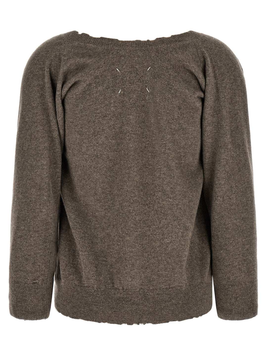 Maison Margiela Lived-In Jersey Maglioni - Marrone | 1515db1602bcb13413b59272d871db10c94f82e0
