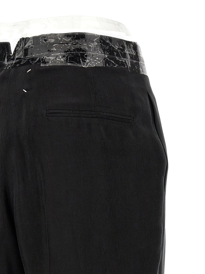 Maison Margiela Taped Pantaloni - Nero | 31367140acce00688c7ef11079d64bb1d98fbe9d