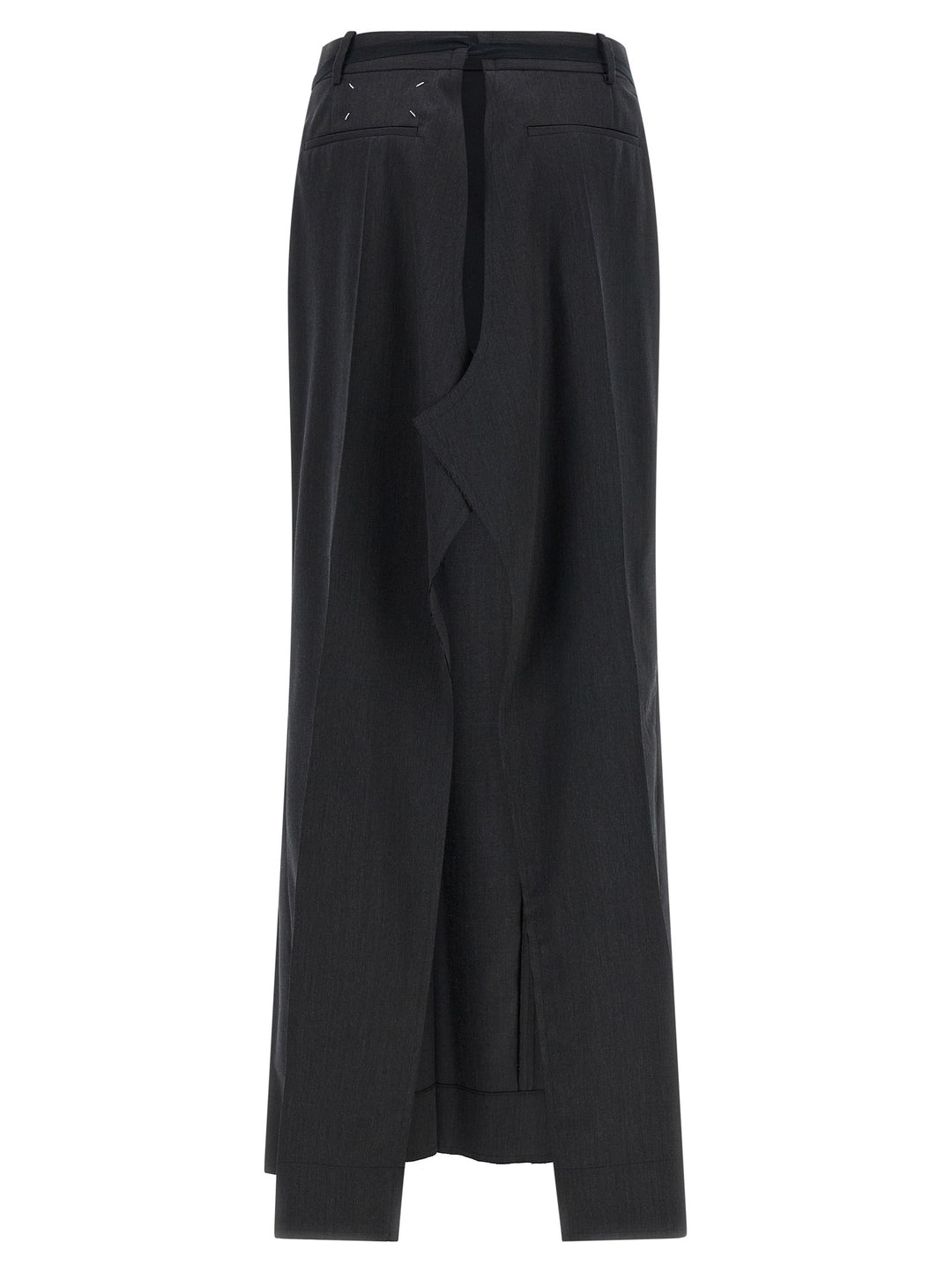 Maison Margiela Raw Cut Hem Skirt Gonne - Nero | aa7c7f7291597d9e5f1d6c1a2f1332bcd8a5bea8