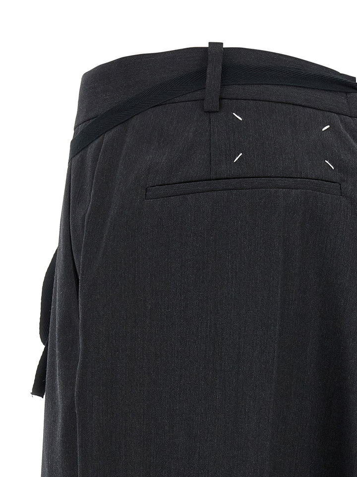 Maison Margiela Raw Cut Hem Skirt Gonne - Nero | e28534a02fd914f3eb568f5adde0730065f0e454