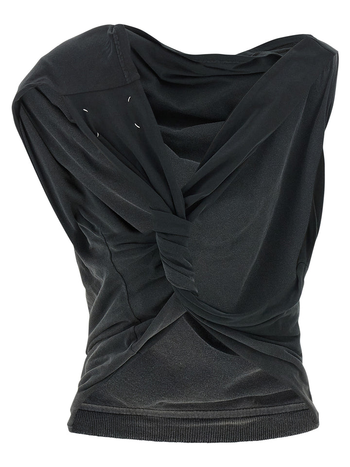 Maison Margiela Upside Down Top Top - Grigio | d8c1a48c254eaaeaaf4f68e3e6dfedf75af57d75