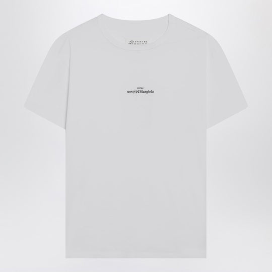 White T-Shirt With Distorted Logo