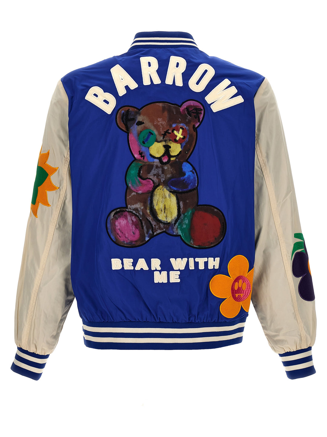 Embroidery Bomber Jacket And Patches Giacche Multicolor