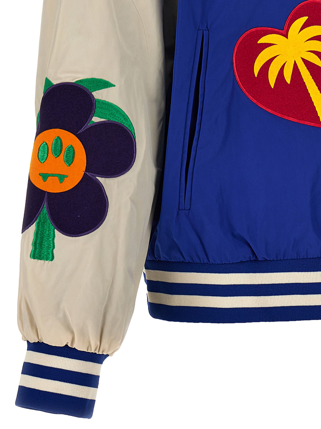 Embroidery Bomber Jacket And Patches Giacche Multicolor
