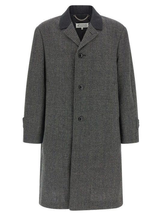 Single-Breasted Coat Trench E Impermeabili Grigio