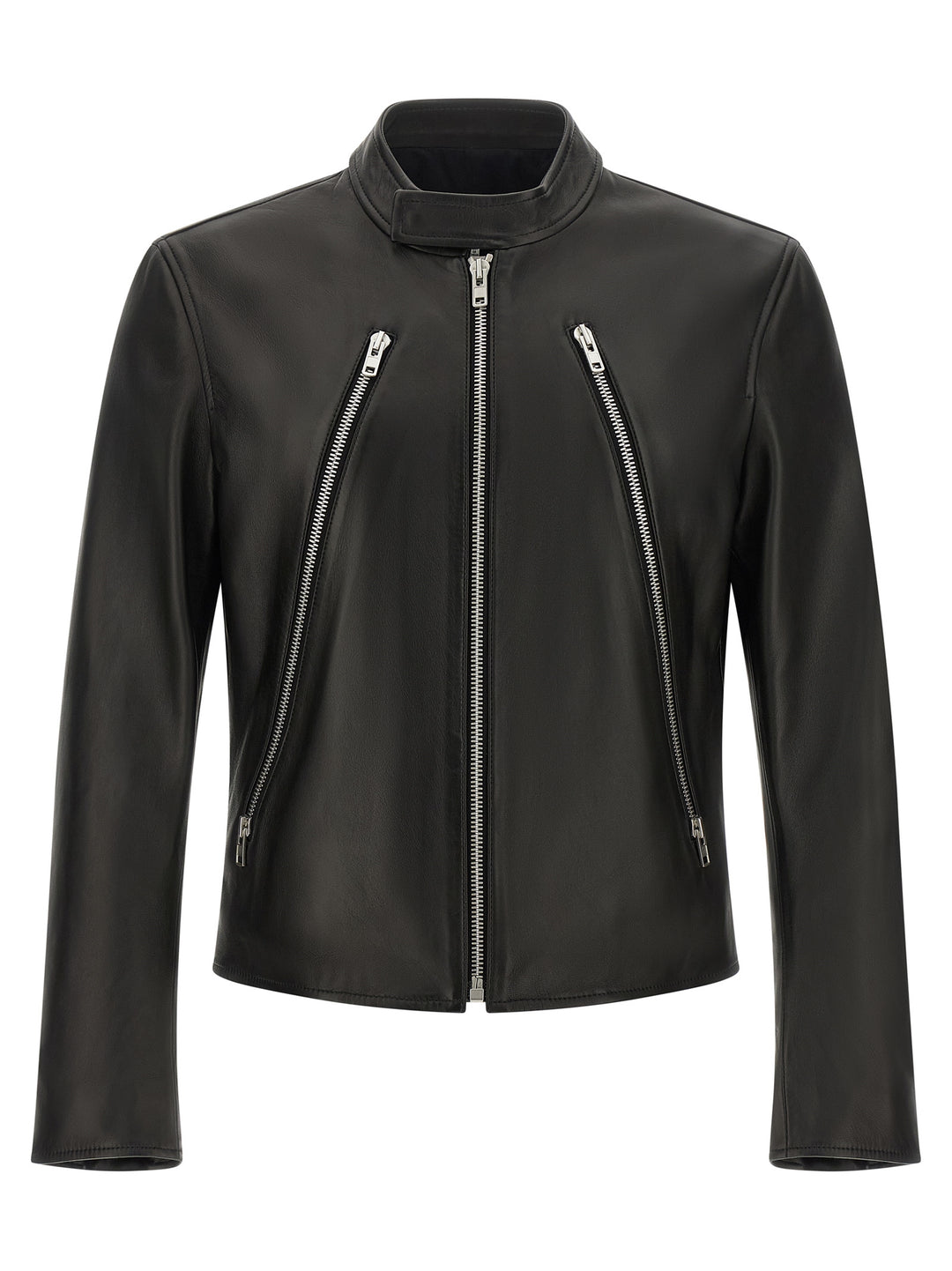Maison Margiela 5-Zip Puffer Jackets - Nero | f27b519e8ed17f6a32aae295974cff6b5fad1700