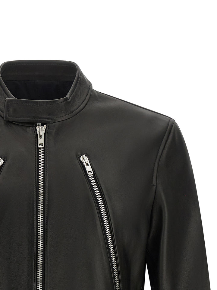 Maison Margiela 5-Zip Puffer Jackets - Nero | ee0120c4d5e16fa2a16fb67beede2170ada10a1d