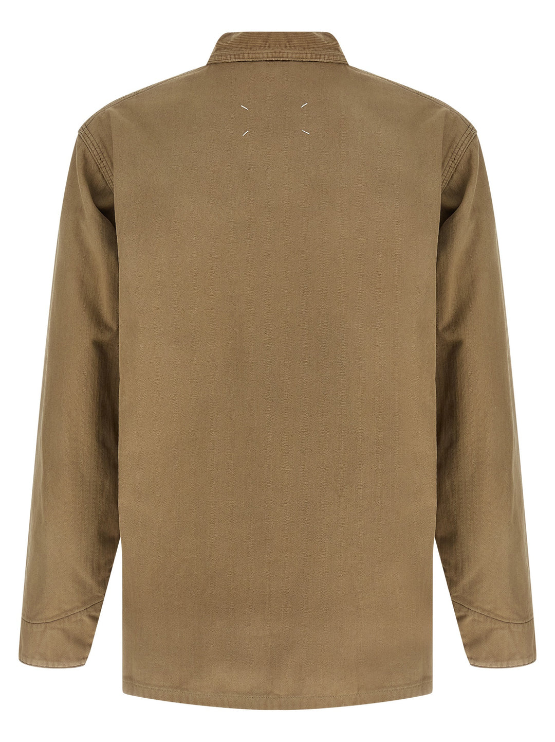 Maison Margiela Herringbone Jacket Puffer Jackets - Beige | 3026d4cb8f77c0faf4255f013366a21725f1bdbc