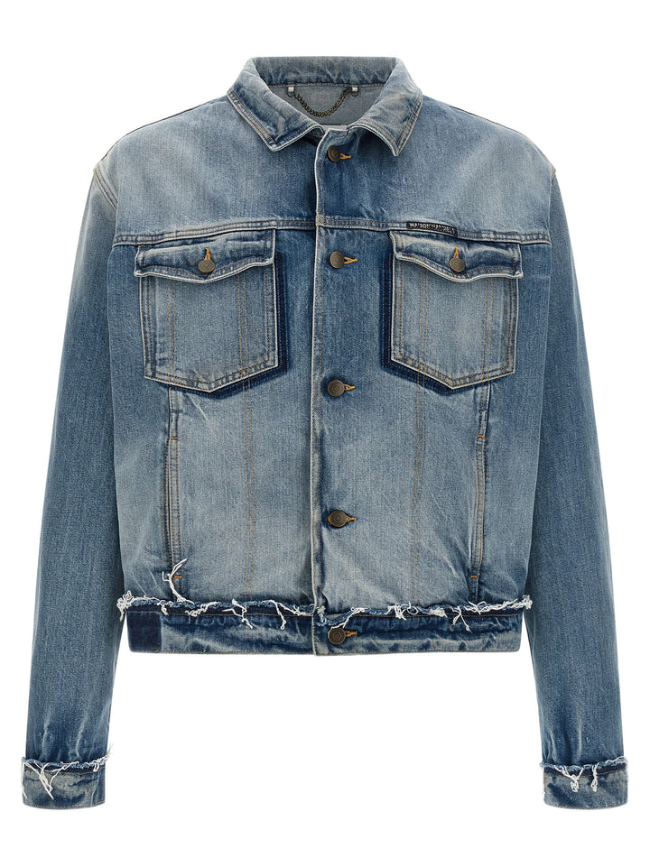 Maison Margiela Denim Jacket Puffer Jackets - Blu | 2fc5519f2343e10f4088d2b49b1e45ff8a7d42b2