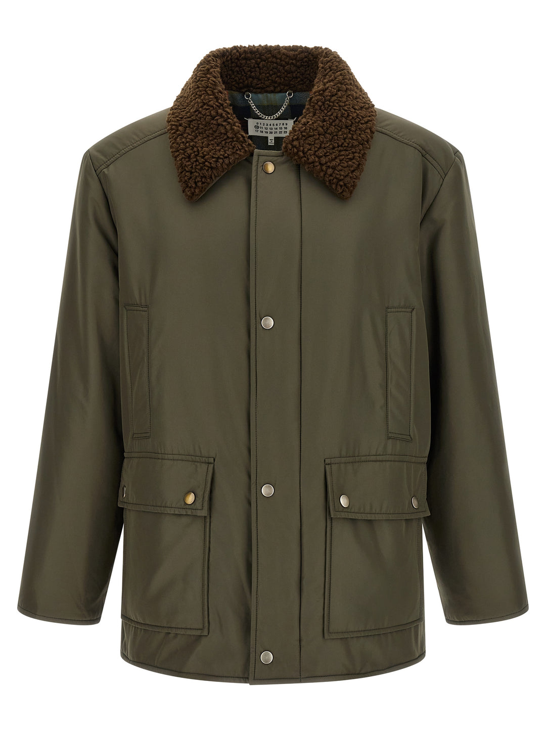 Maison Margiela Shearling Collar Parka Puffer Jackets - Verde | e167563abfc3648ed374e91943218dd28b6885d7